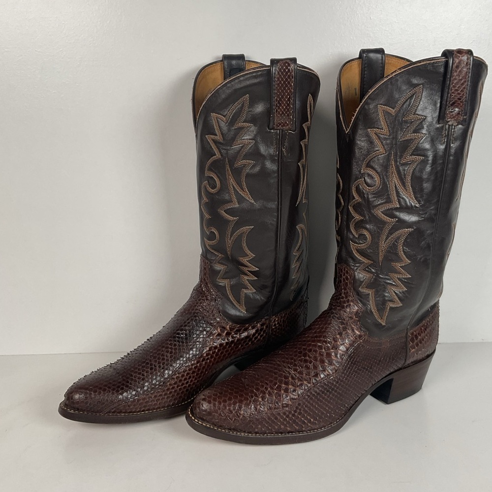 Vintage Dan Post Snakeksin Cowboy Boots | Exotic | USA Made | Men’s 9.5 D